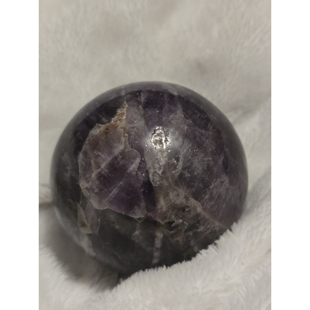 Chevron Amethyst Sphere 5.5oz